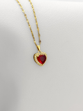 Collar Red Spark Heart