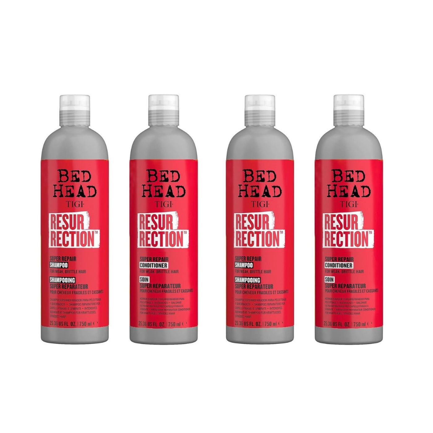 Pack x2 Resurrection shampoo y acondicionador 750ml Tigi Bedhead