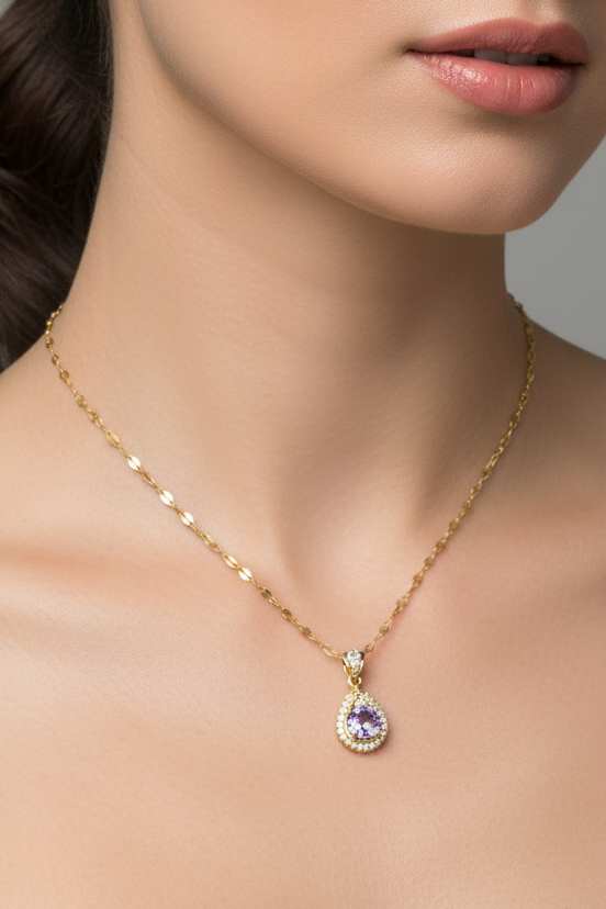 Collar Purple Drop Shine