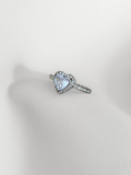 Anillo Heart zircon silver