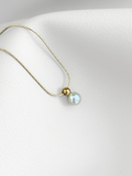 Collar Golden Pearl con dije enchapado oro 14k