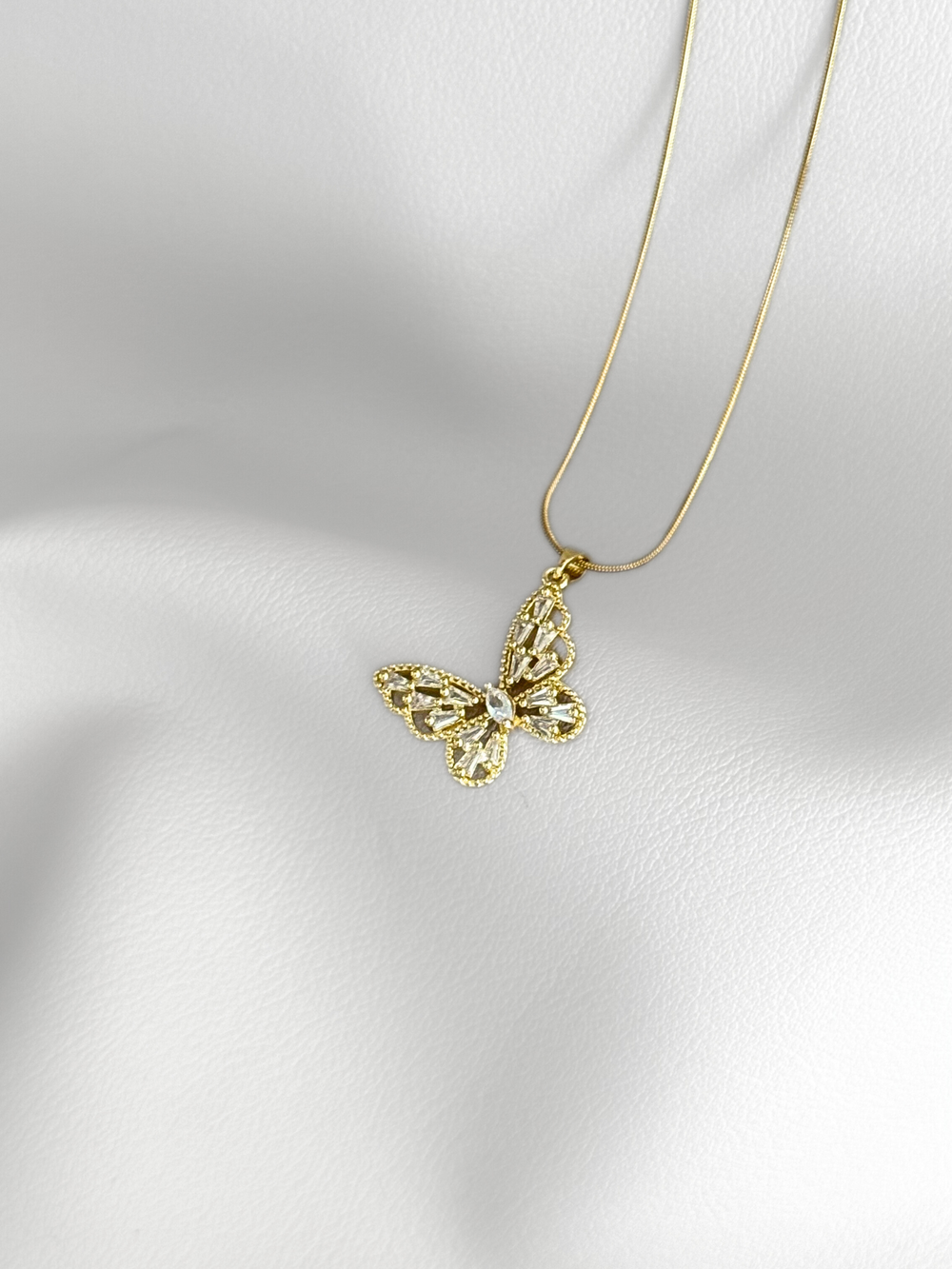 Collar Golden Gem Butterfly