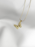 Collar Golden Gem Butterfly