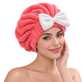 gorro de microfibra para secar el cabello
