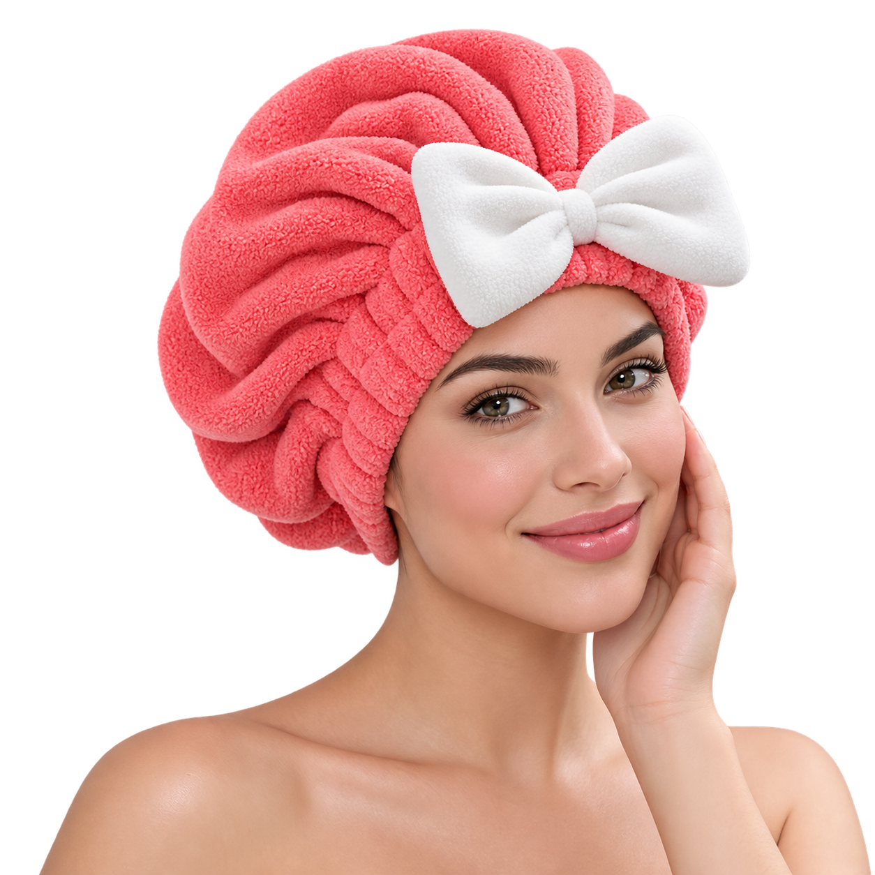 gorro de microfibra para secar el cabello