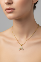 Collar Golden Mermaid Tail