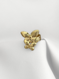 Anillo Dorado Duo Butterfly Regulable