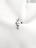 Piercing Flower Chain Silver