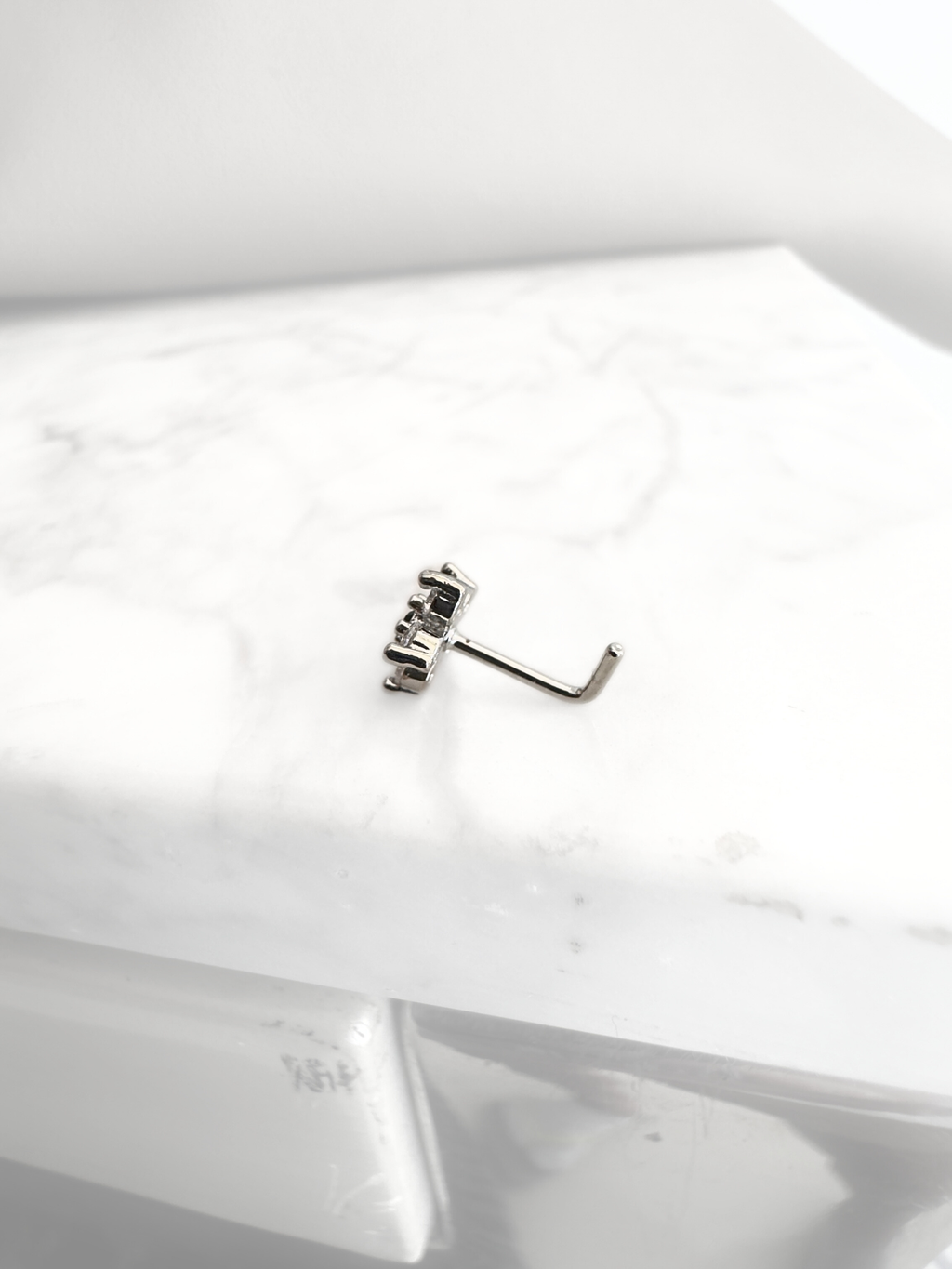 Piercing Nostril Evil Eye Silver