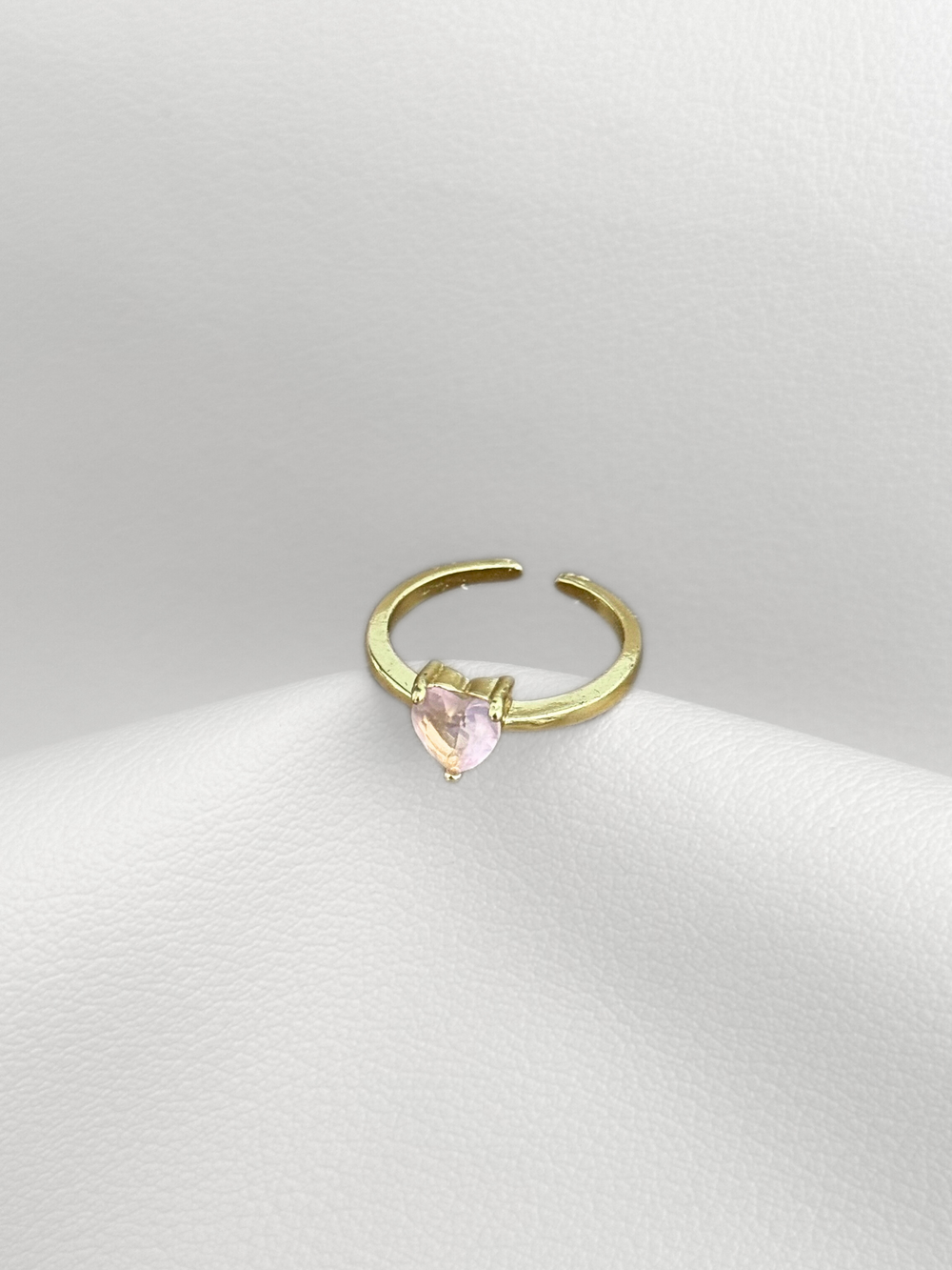 Anillo Pink Heart Gold