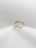 Anillo Pink Heart Gold