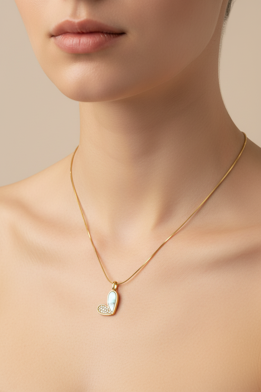 Collar Heart Dual Shine
