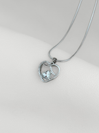 Collar Corazón Doble Destello