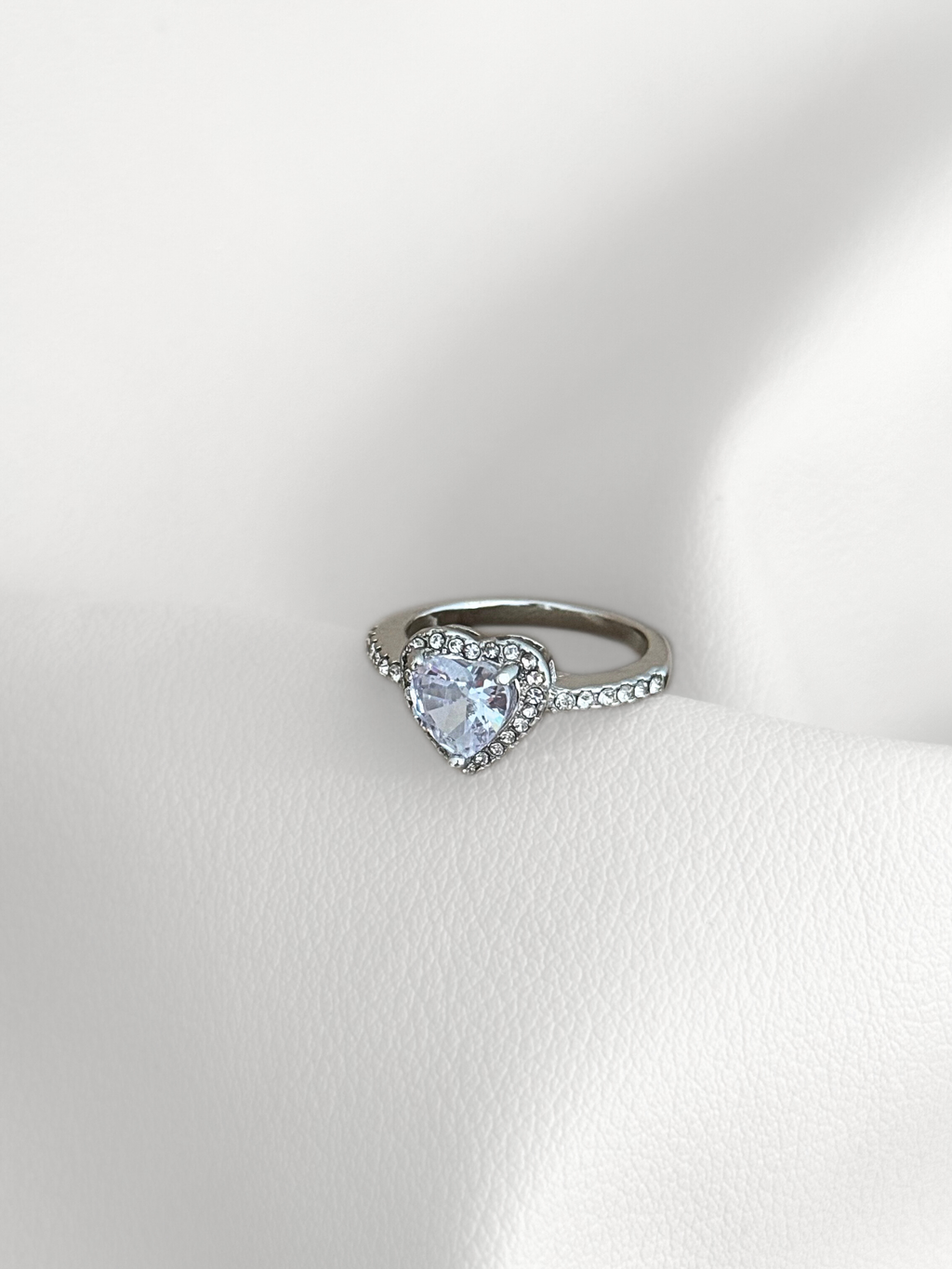 Anillo Heart zircon silver