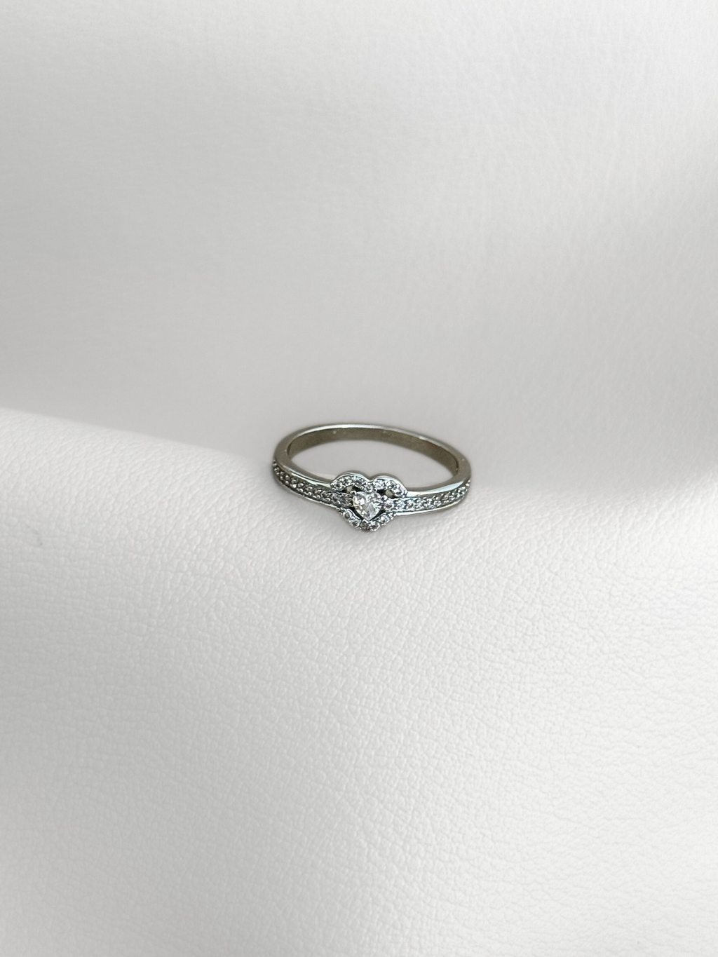 Anillo Silver Promise Heart