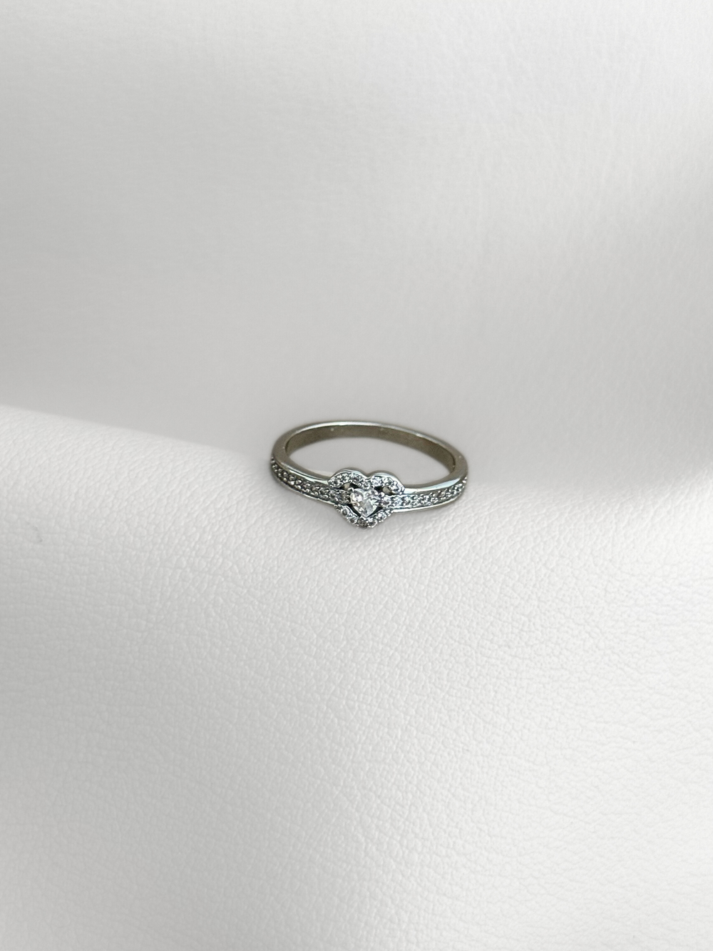 Anillo Silver Promise Heart