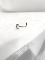 Piercing Nostril Evil Eye Silver