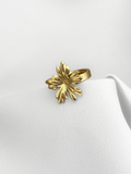 Anillo Golden Sunbloom Maximalista