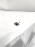 Piercing Nostril Evil Eye Silver