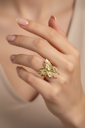 Anillo Golden Butterfly Bold