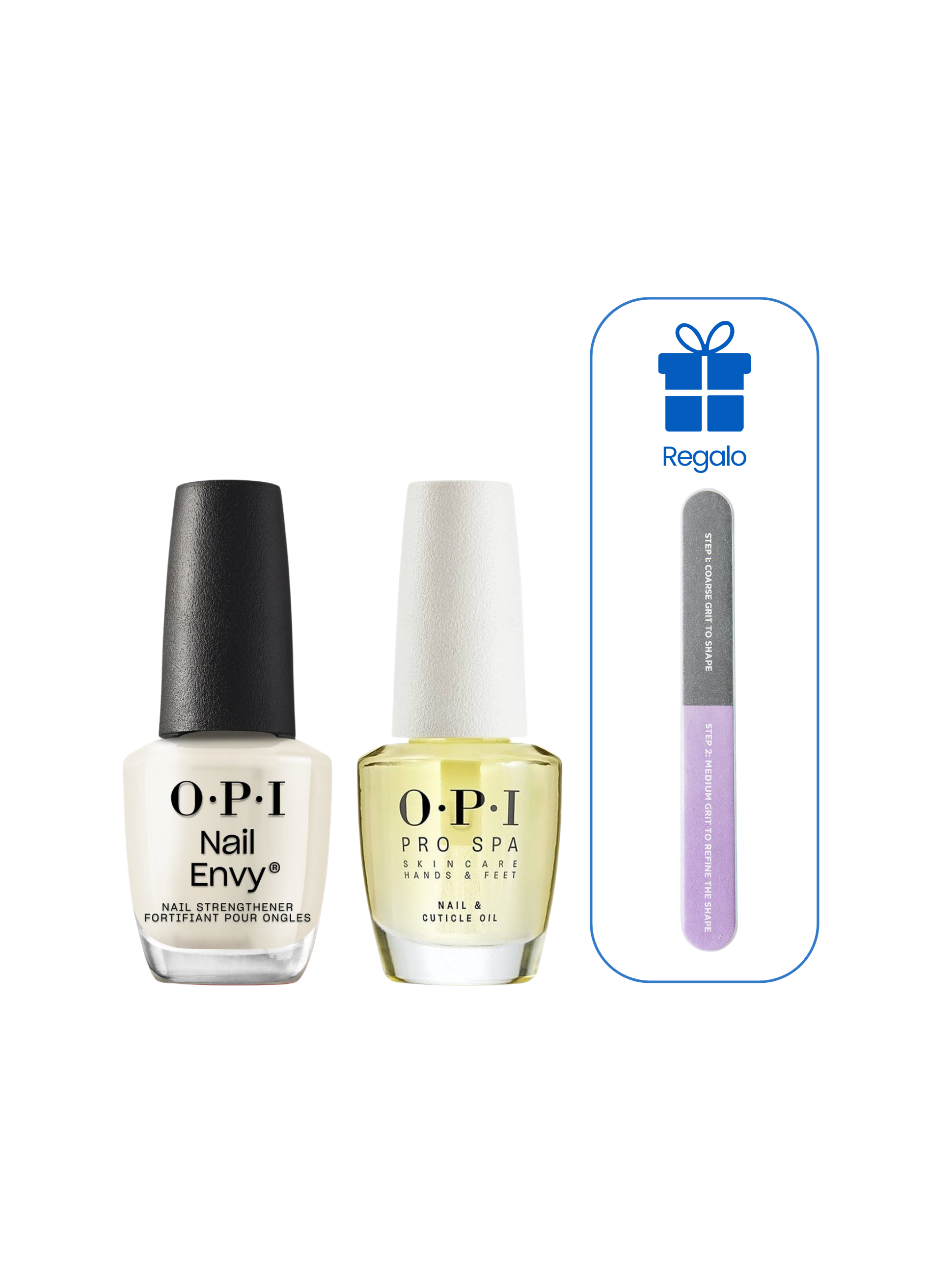 Pack Fortalecedor y Cuidado diario Nail Envy Original y Aceite de Cutículas OPI