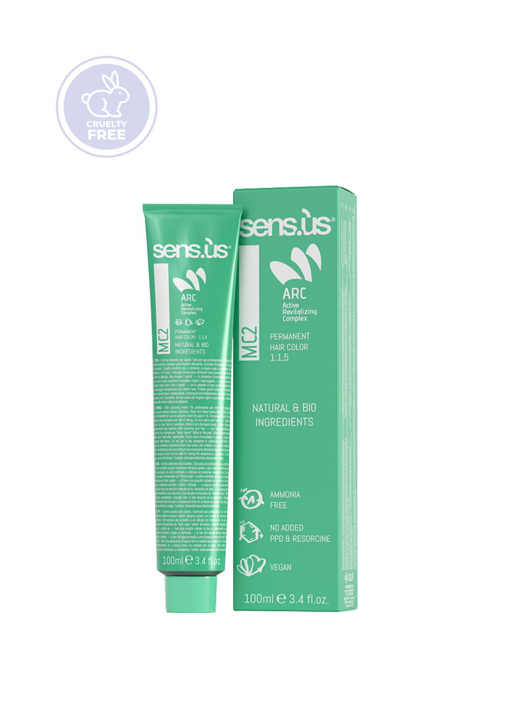 Tinte Vegano Sensus MC2 100ml