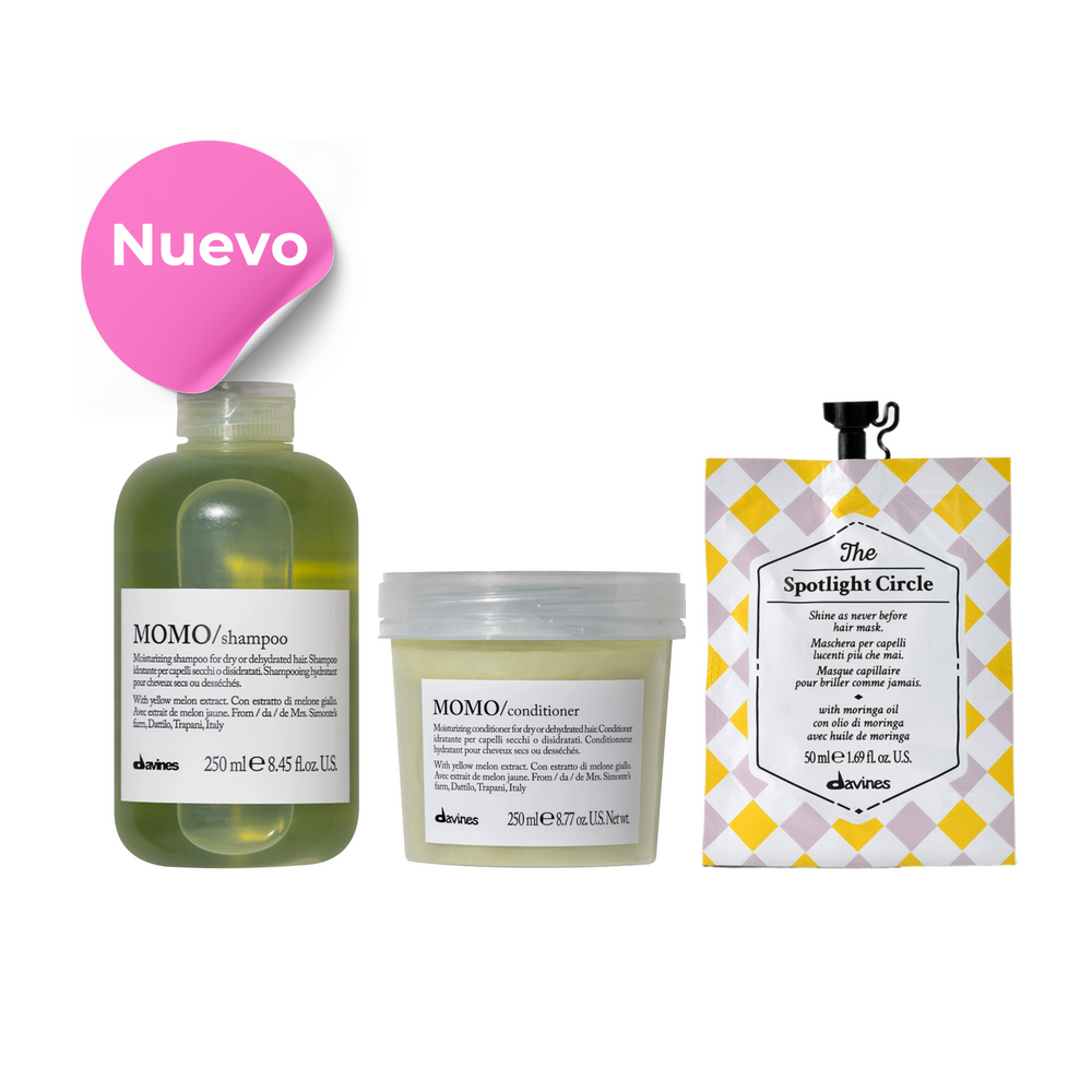 Pack Momo Hidratación Profunda 250 ml + Mascarilla Instantánea Brillo The Circle | Davines