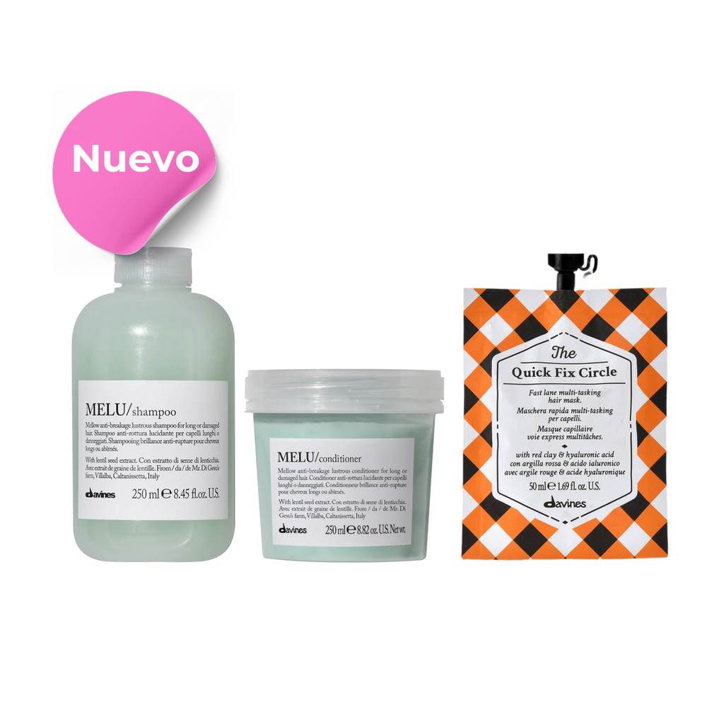 Pack Melu Anti-quiebre 250ml + Mascarilla Rápida Hidratación the circle | Davines