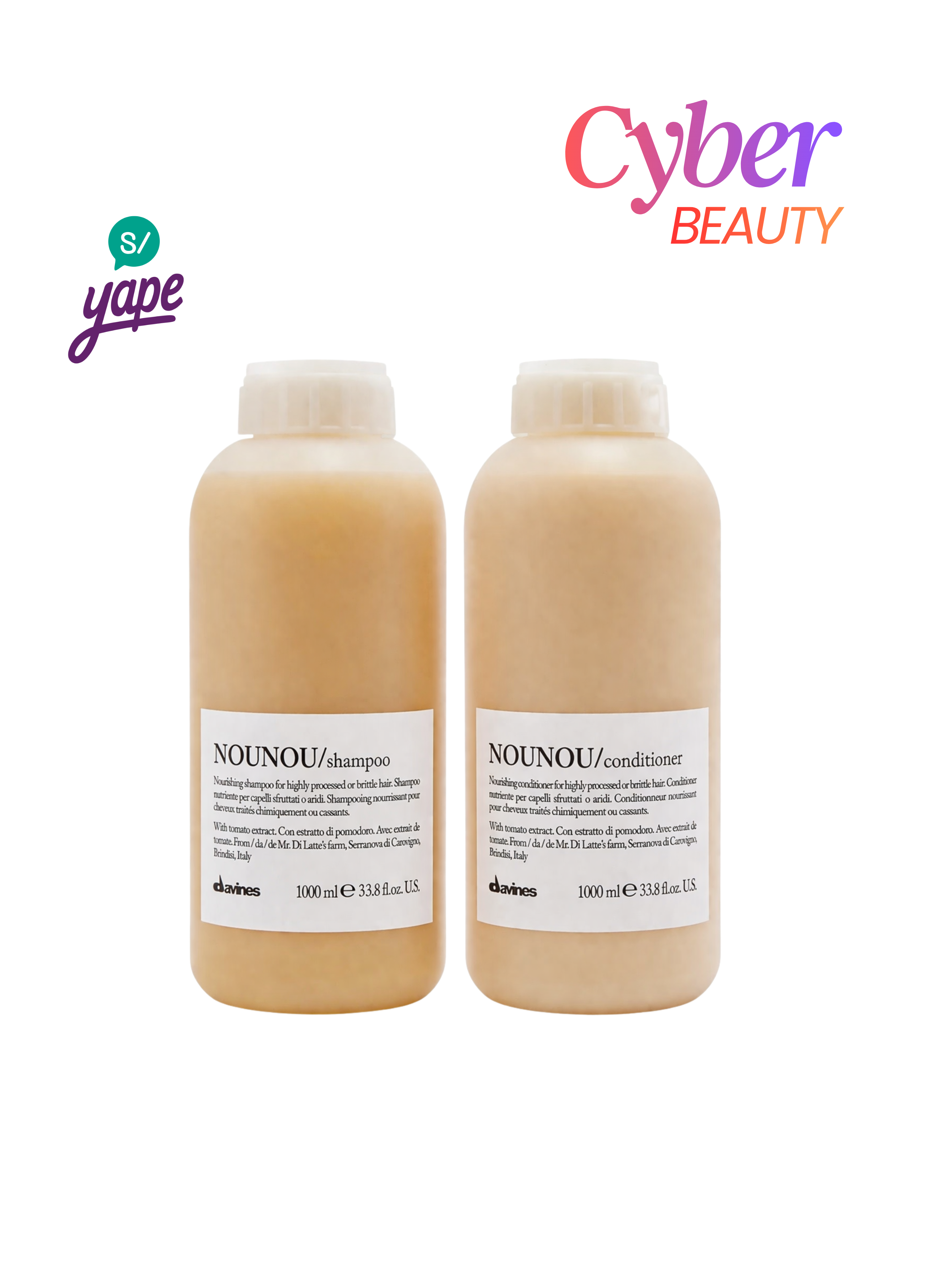 Pack Nounou Reparacion intensiva 1 litro post alisado Davines