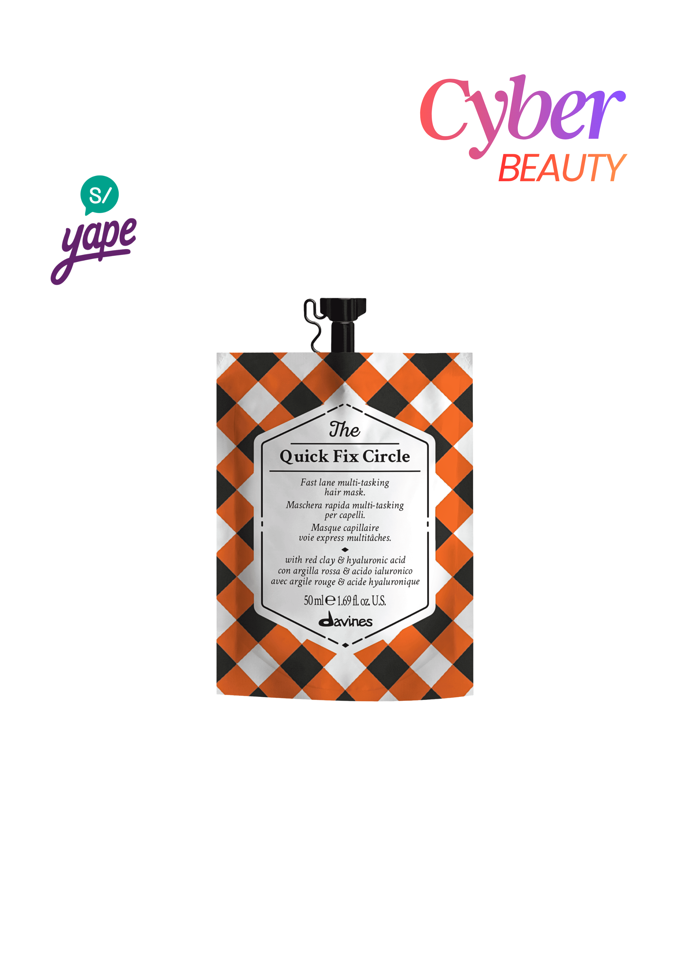 Mascarilla rápida “Multitasking” The Quick Fix Circle 50ml | Davines