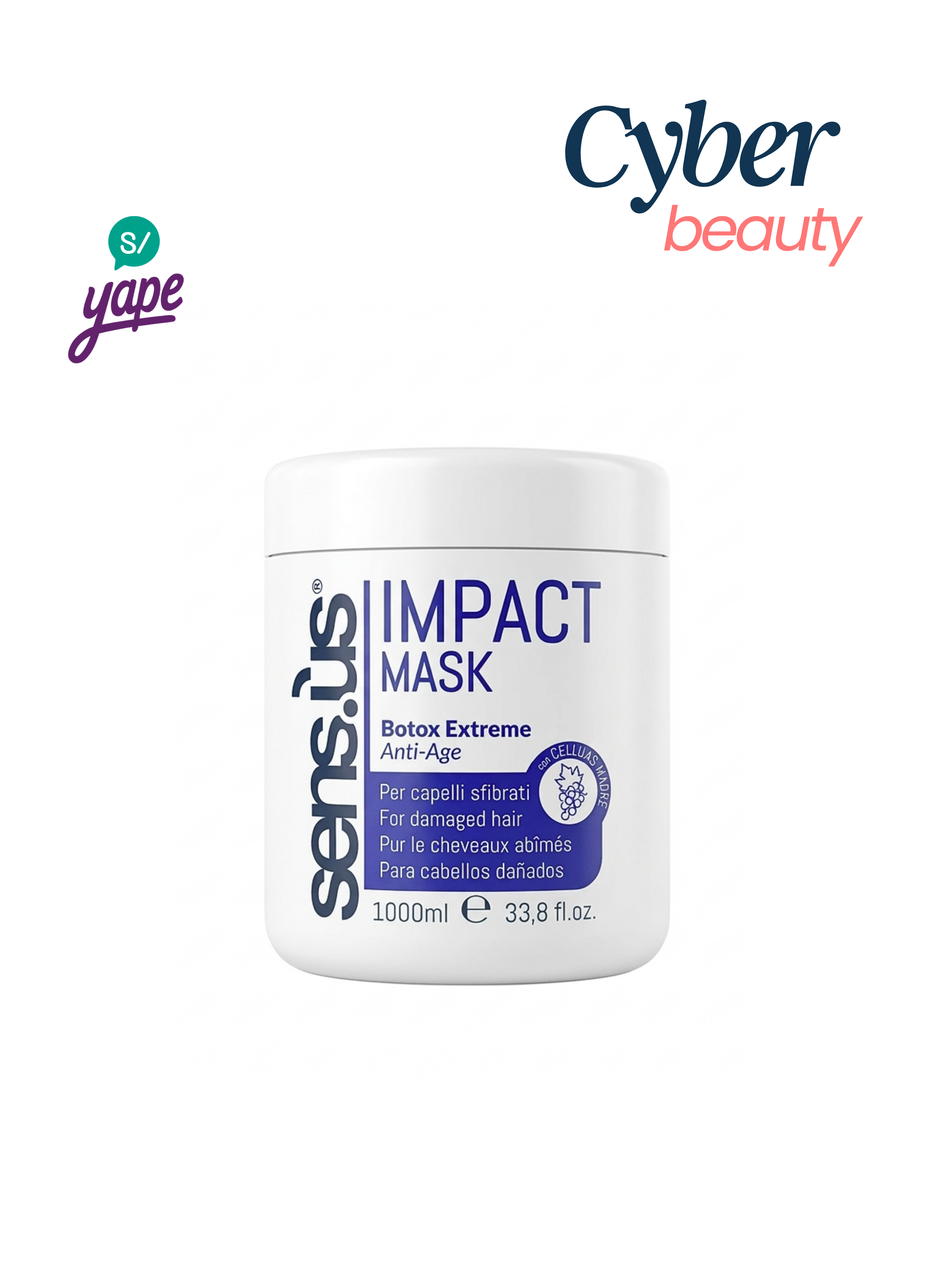 Tratamiento Capilar Células Madre 1000ml | Sensus