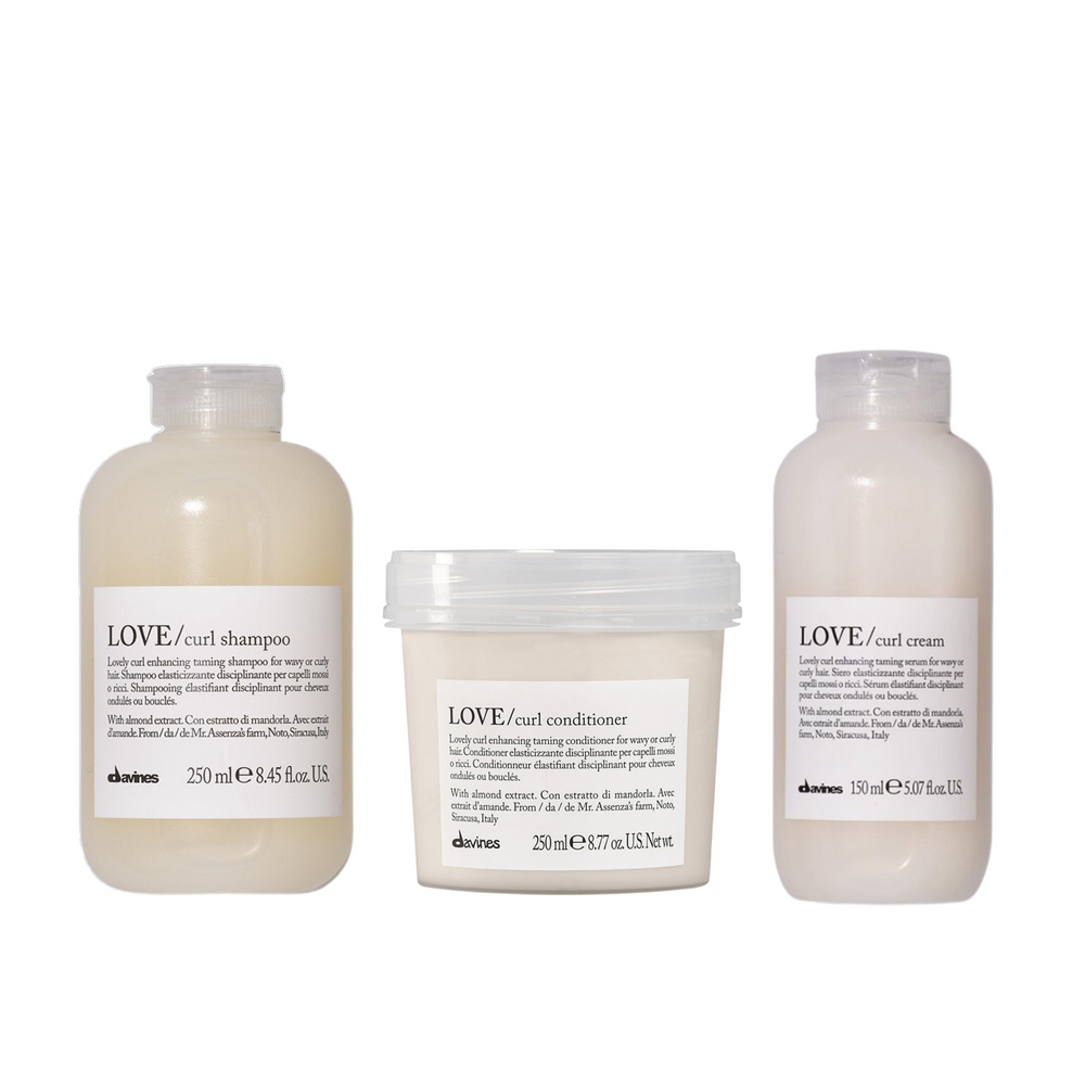 Pack Love Curl Cream Serúm elastizante + Shampoo y acond Rizos | Davines