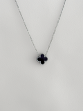 Collar Van Cleef Acero 316L plateado Braja Joyería