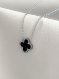 Collar Van Cleef Acero 316L plateado Braja Joyería