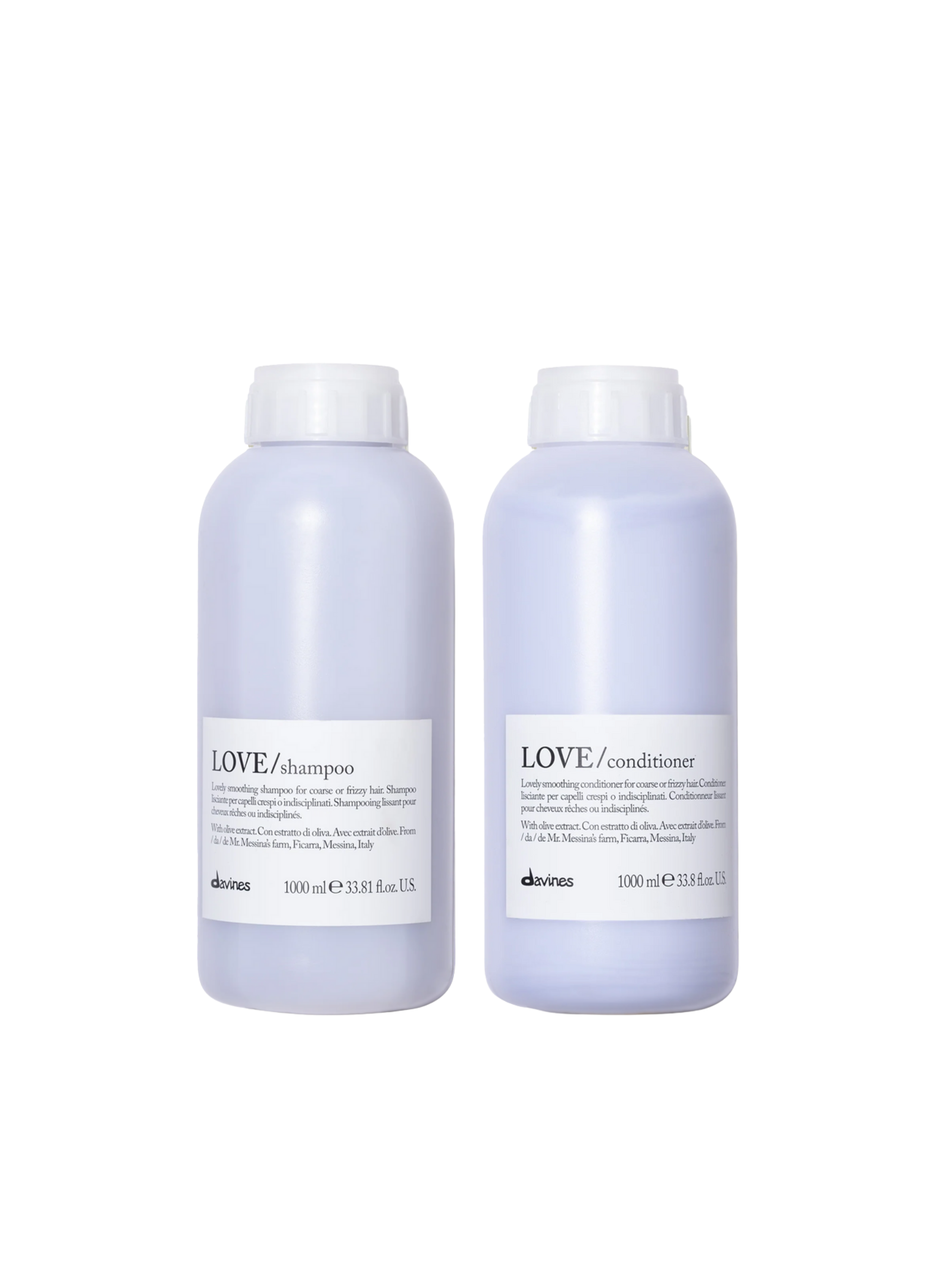 Pack Antifrizz Love Smoothing shampoo y acondicionador 1 litro | Davines
