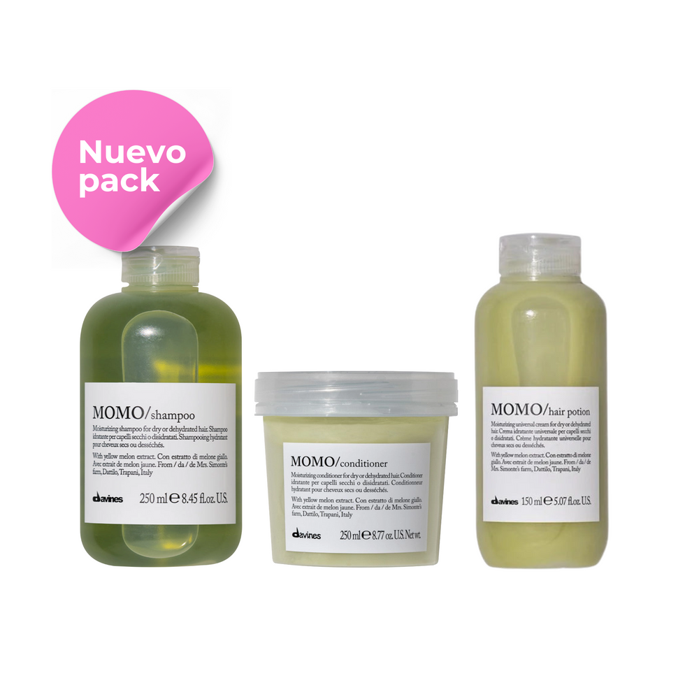 Pack Momo Hidratación Profunda 250 ml + Crema hidratante Hair Potion 150 ml | Davines