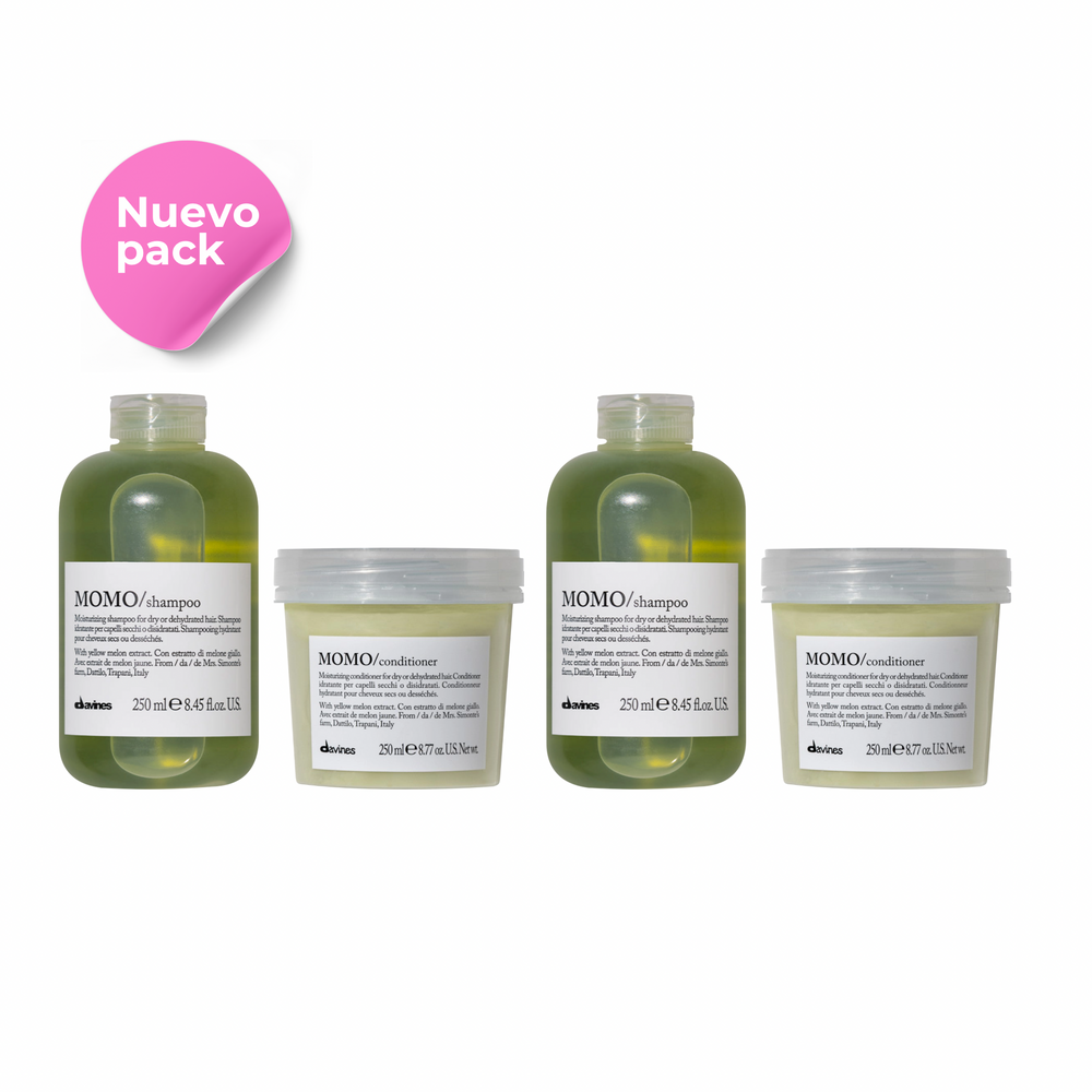 Pack x2 Momo Hidratación Profunda shampoo y acondicionador 500 ml | Davines