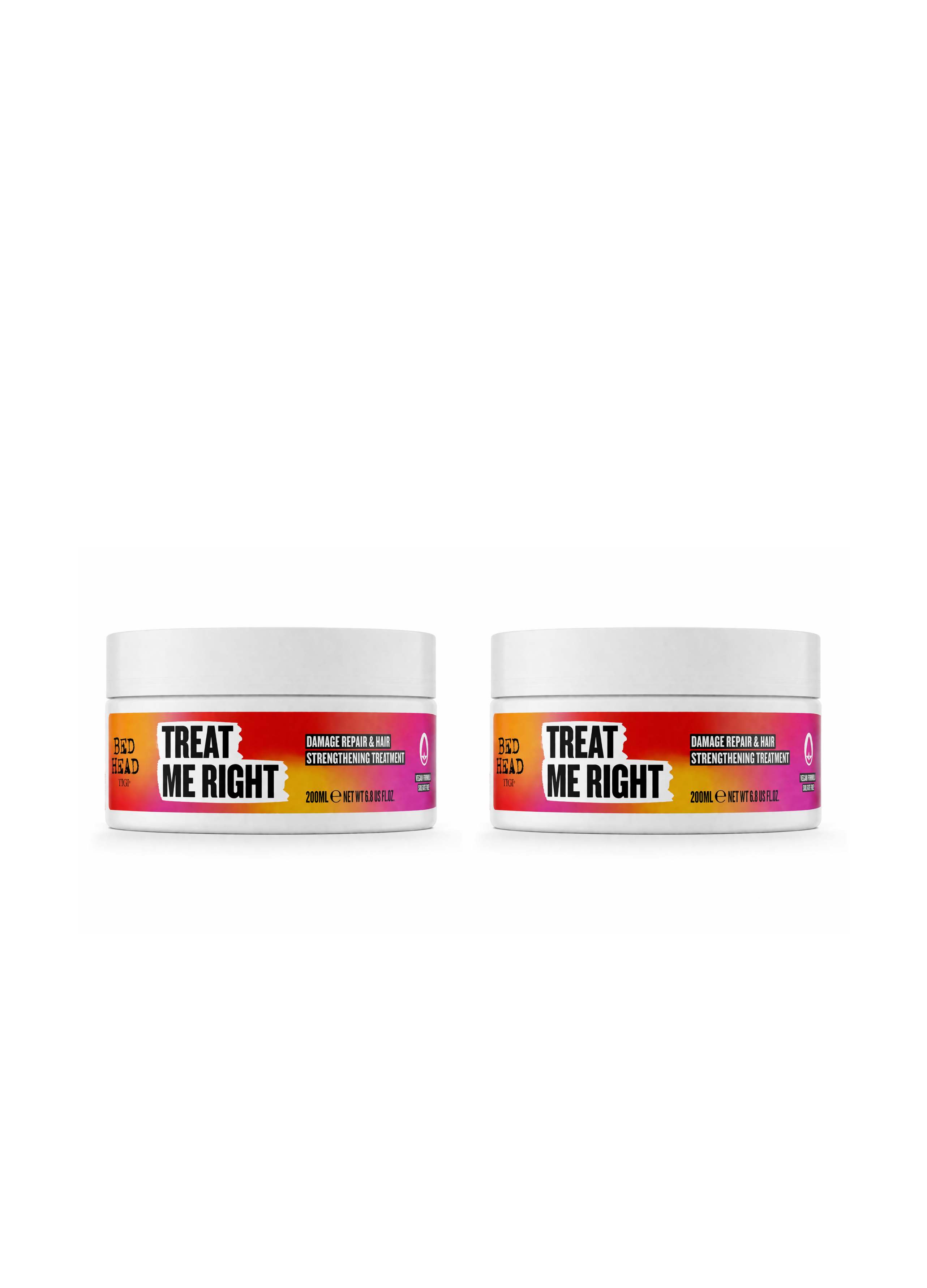 Pack x2 Treat Me Right Mascarilla Reparación 200ml TIGI Bed Head