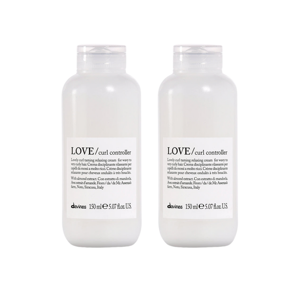 Pack x2 Love Curl Controller Crema reguladora y relajante para cabellos rizados 150ml | Davines