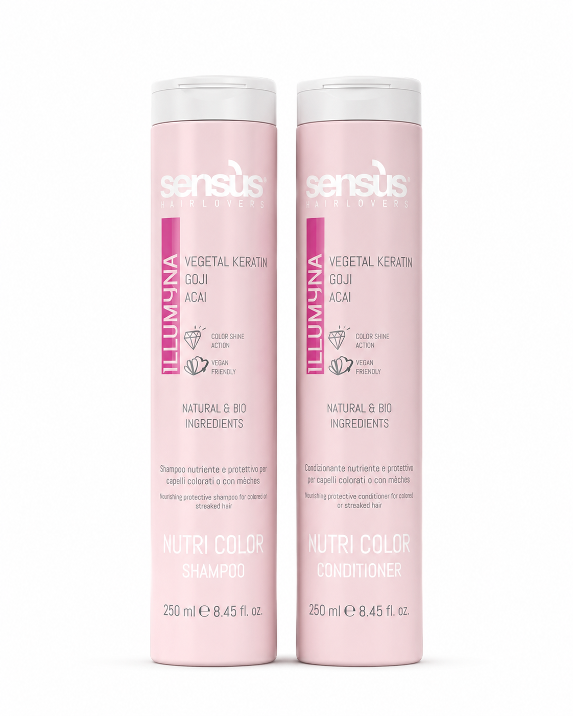 Sensus Nutri Color shampoo y acondicionador 250ml para cabellos teñidos
