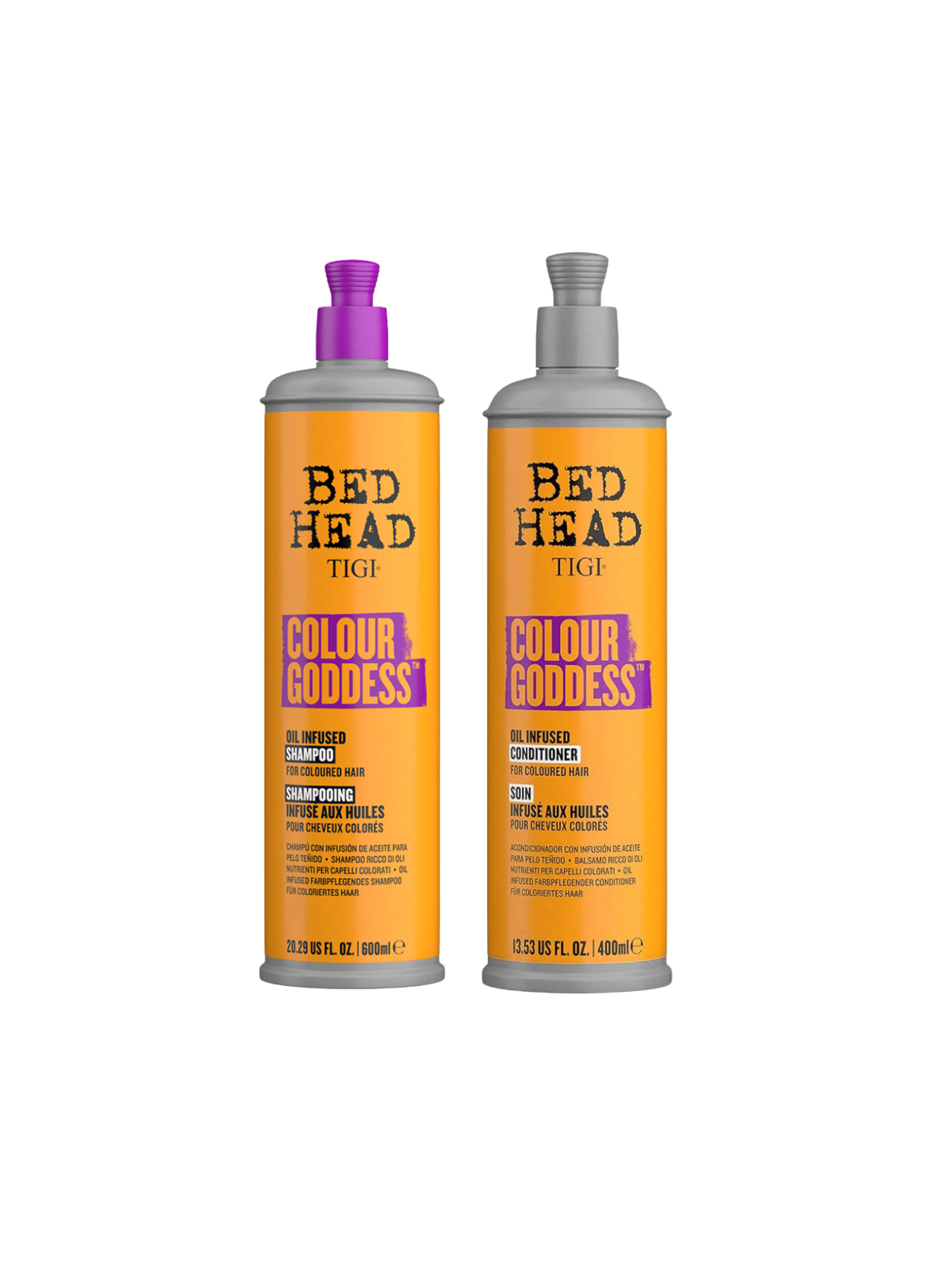 Pack Tigi Bed Head Colour Goddess Shampoo + Acondicionador 400 ml