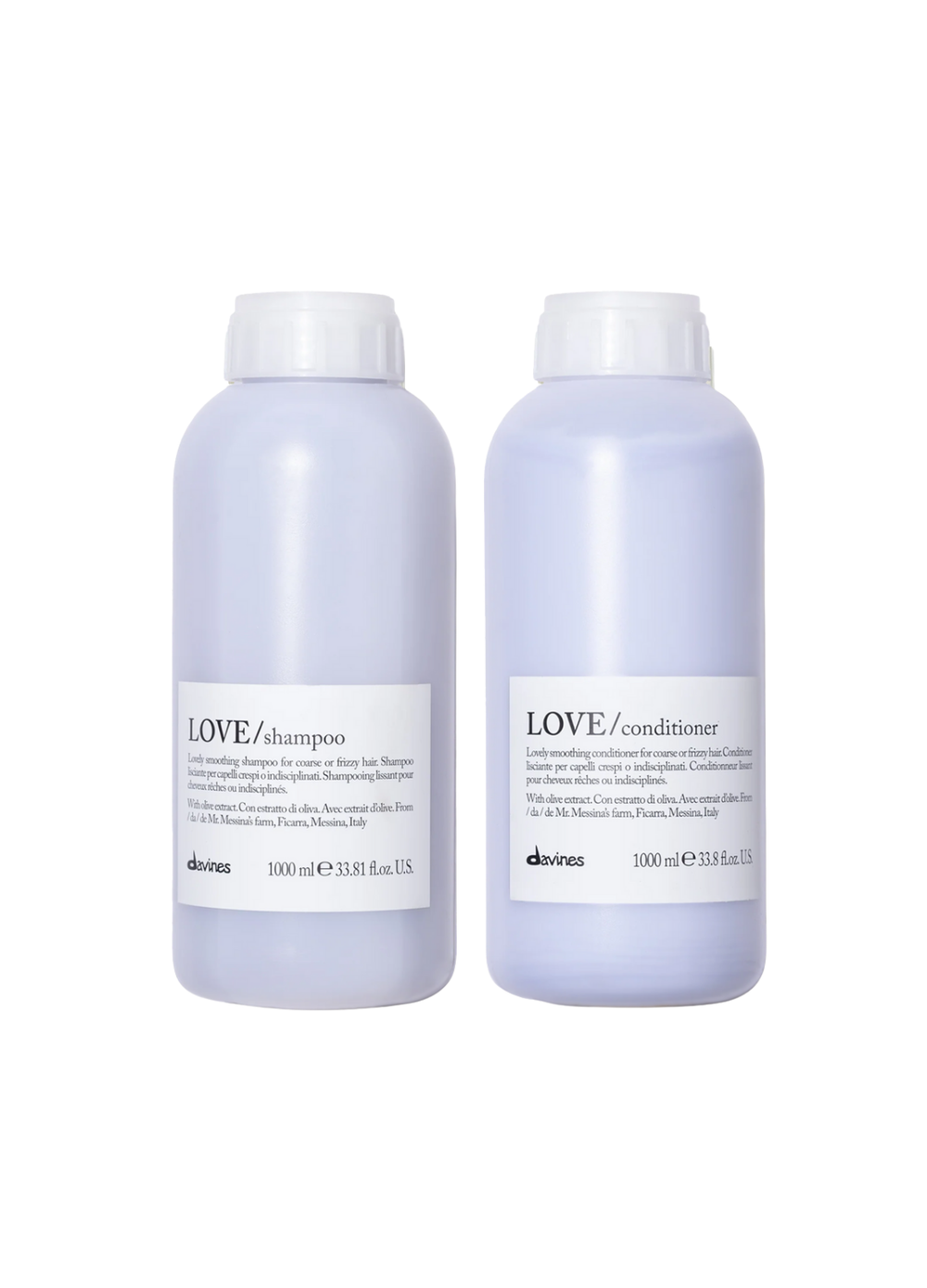 Pack Antifrizz Love Smoothing shampoo y acondicionador 1 litro | Davines