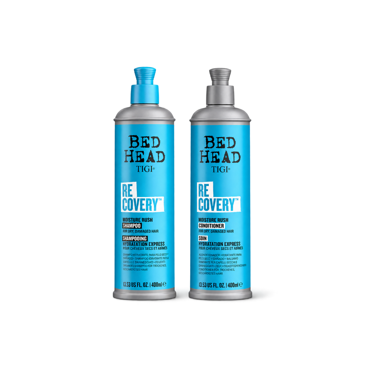 Pack Recovery Tigi shampoo y acondicionador 400ml Súper Hidratación