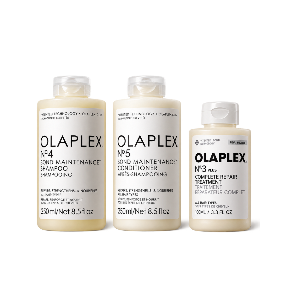 Olaplex Pack N.º3 + N.º4 + N.º5 | Rutina Completa de Reparación Capilar