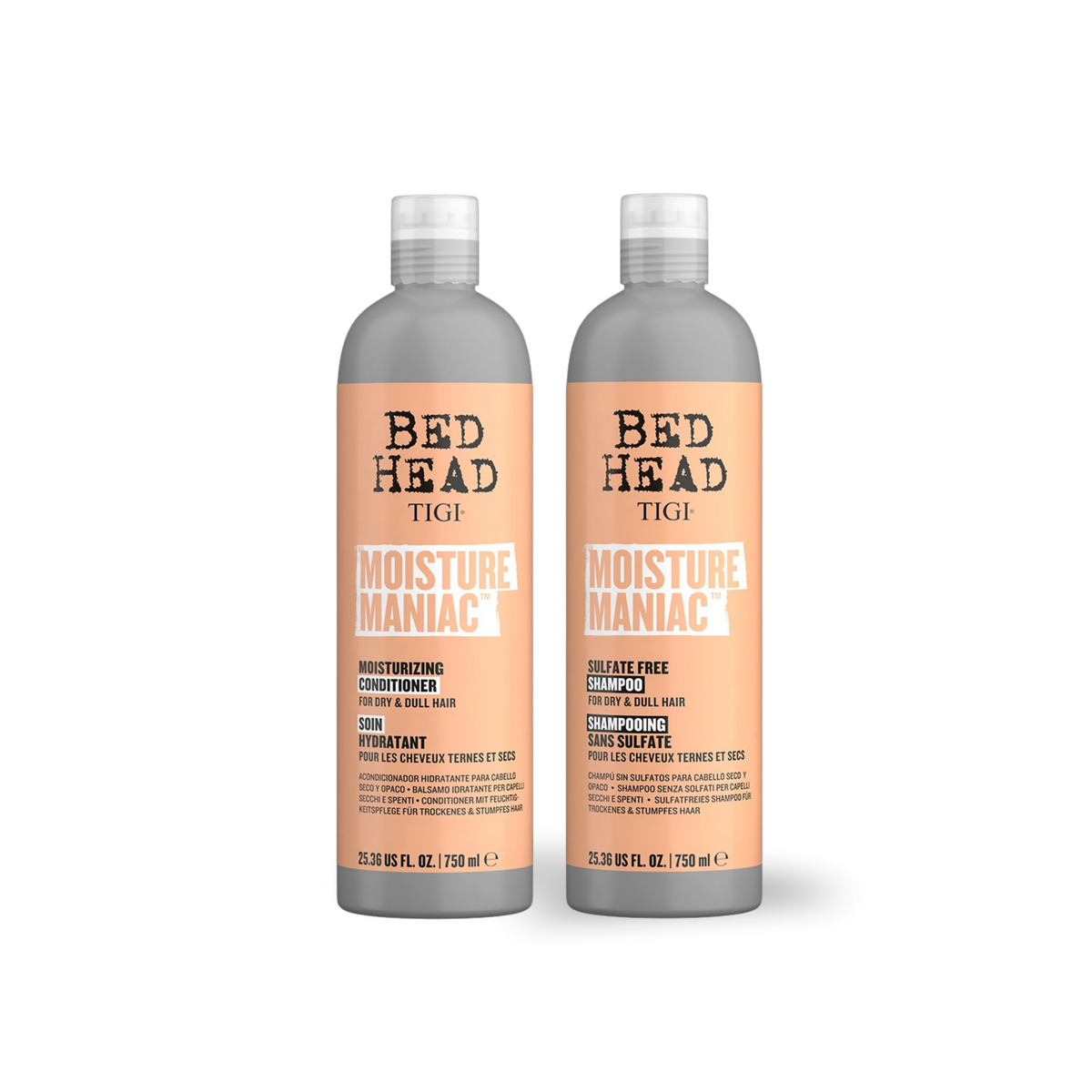 Pack Tigi Moisture Maniac 750 ml | Hidratación Profesional para Cabello Seco