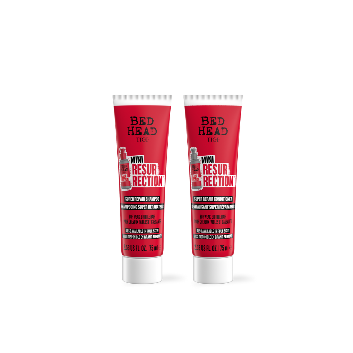Pack Travel Tigi Resurrection 75ml Reparación para Cabello Dañado