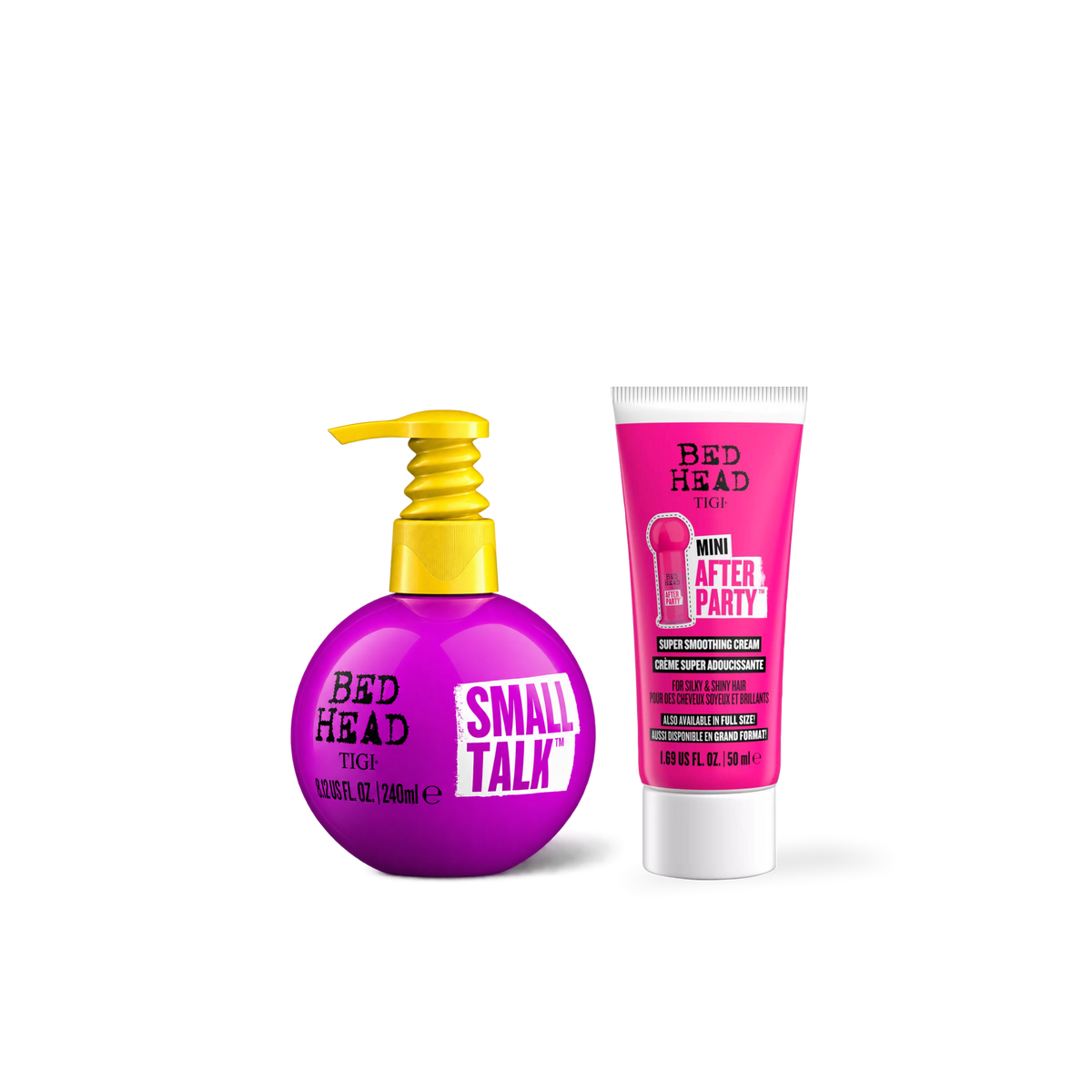 Pack TIGI Bed Head Small Talk 240 ml + After Party 50 ml | Volumen, Suavidad y Control del Frizz