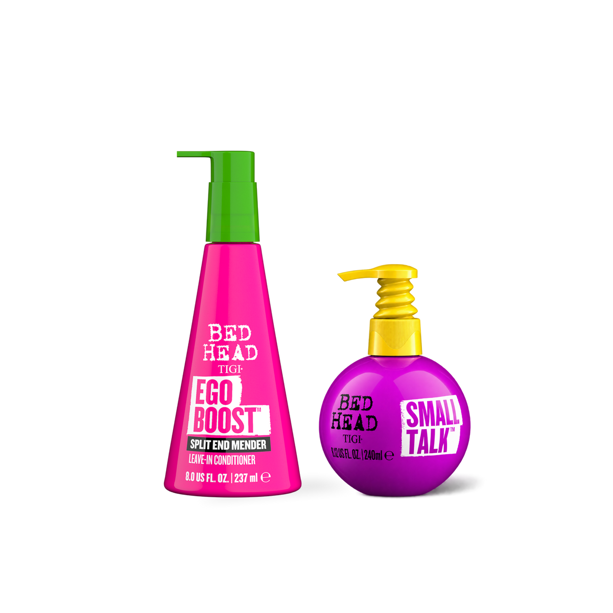 Pack Tigi Small Talk + Ego Boost Volumen, Reparación y Control del Frizz