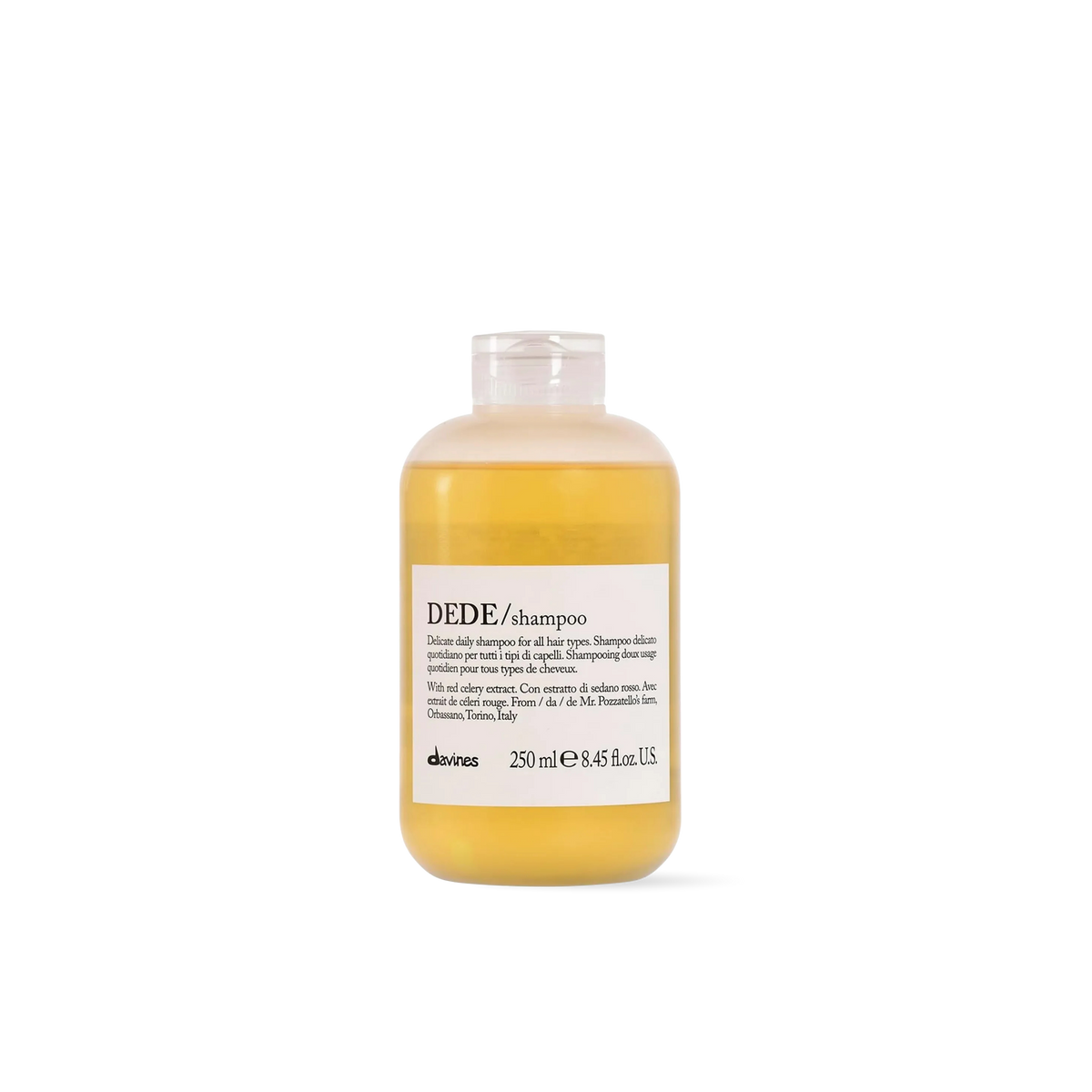Shampoo Davines Dede 250ml  Suave para Uso Diario y Todo Tipo de Cabello