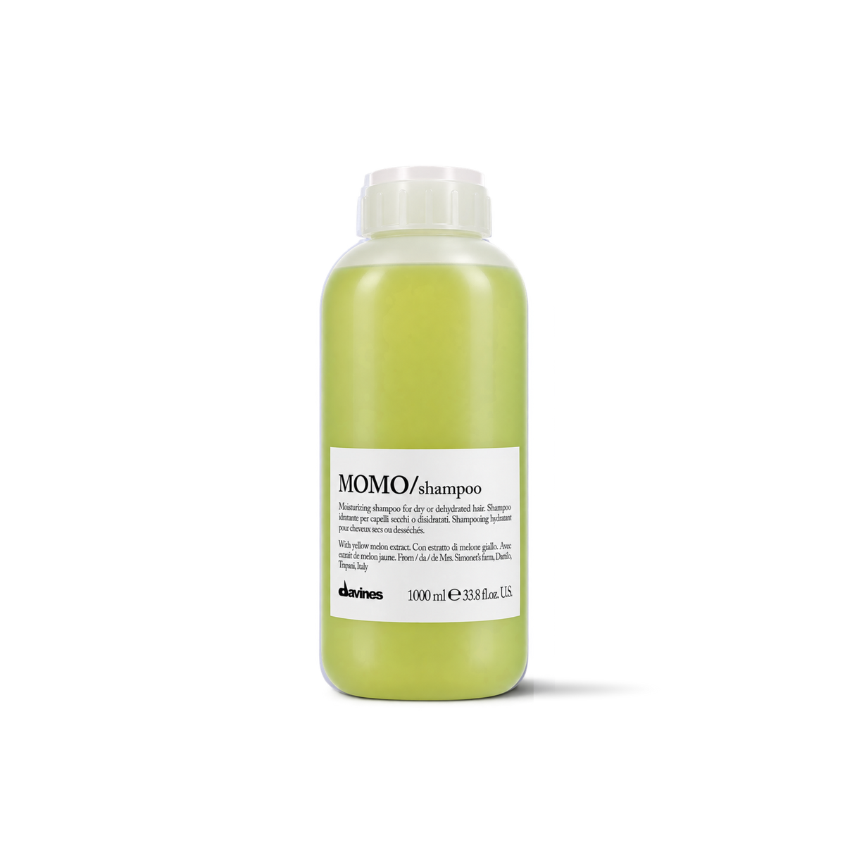 Davines MOMO Shampoo Hidratante 1L | Shampoo Profesional para Cabello Seco y Deshidratado